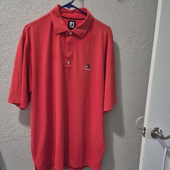 FootJoy Red Polo Shirt Classic Design Casual Wear - Picture 1 of 3